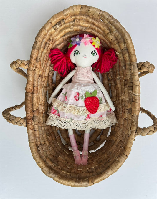 Strawberry Doll Capella | Red Hair Cloth Doll | Dolls From The Stars