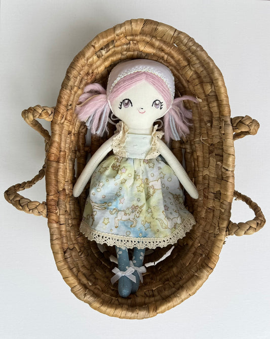 Handmade Unicorn Doll Nashyra | Magical Cloth Doll | Dolls From The Stars