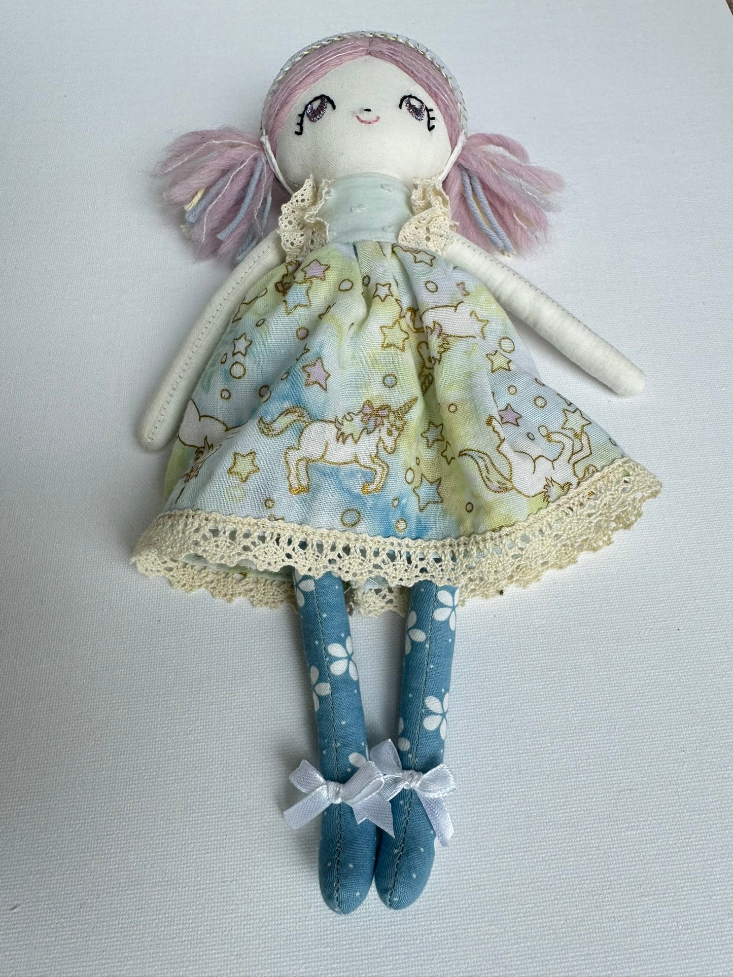 Handmade Unicorn Doll Nashyra | Magical Cloth Doll | Dolls From The Stars