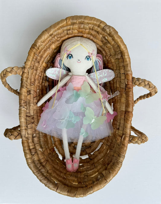 Butterfly Fairy Doll Enif | Handmade Cloth Doll | Dolls From The Stars