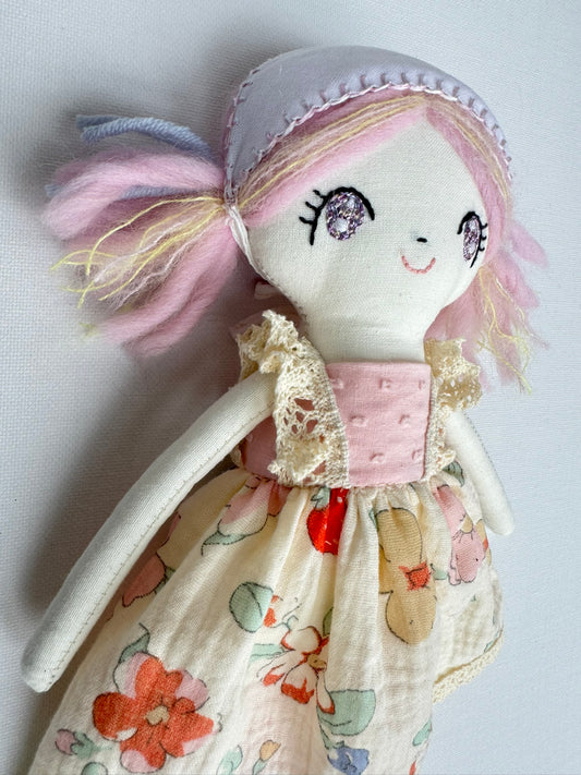 Vintage Style Doll Ari | Handmade Cloth Doll  | Dolls From The Stars